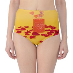 Valentine Day Heart Love Potion Classic High-waist Bikini Bottoms by artworkshop