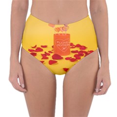 Valentine Day Heart Love Potion Reversible High-waist Bikini Bottoms by artworkshop