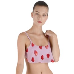 Valentine Day Heart Pattern Layered Top Bikini Top  by artworkshop