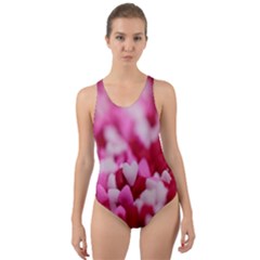 Valentine Day Heart Symbol Capsule Cut-out Back One Piece Swimsuit by artworkshop