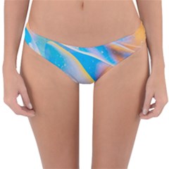 Water And Sunflower Oil Reversible Hipster Bikini Bottoms by artworkshop