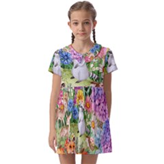 Secret Garden  Kids  Asymmetric Collar Dress by PollyParadiseBoutique7