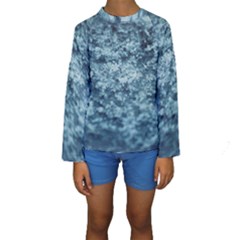 Texture Reef Pattern Kids  Long Sleeve Swimwear by artworkshop