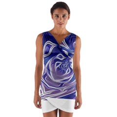 Abstract T- Shirt Abstract Colourful Aesthetic Beautiful Dream Love Romantic Retro Dark Design Vinta Wrap Front Bodycon Dress by maxcute