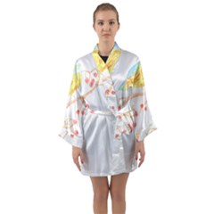 Bird Lover T- Shirtbird T- Shirt (24) Long Sleeve Satin Kimono by maxcute