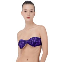 Purple Scales! Classic Bandeau Bikini Top  by fructosebat
