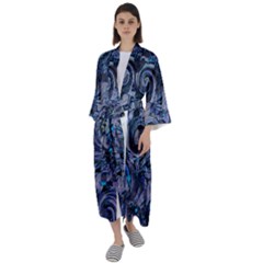 Dweeb Design Maxi Satin Kimono by MRNStudios