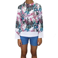 Hawaii T- Shirt Hawaii Quater Pattern T- Shirt Kids  Long Sleeve Swimwear by maxcute