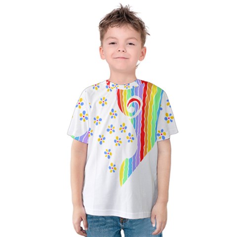 Heart Design T- Shirtheart T- Shirt (1) Kids  Cotton Tee by maxcute
