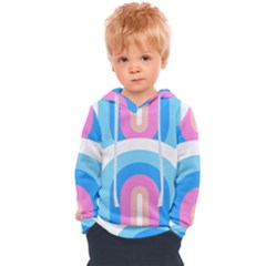 Rainbow T- Shirt Aqua Double Rainbow Arc T- Shirt Kids  Overhead Hoodie by maxcute
