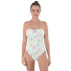 Snake T- Shirt Snakes Pattern T- Shirt Tie Back One Piece Swimsuit by maxcute