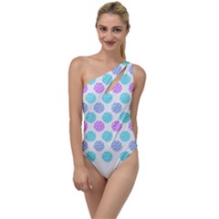 Sugar T- Shirt Pastel Lollipop Candy Pattern T- Shirt To One Side Swimsuit by maxcute