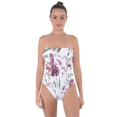 Tropical T- Shirt Tropical Pattern Hawaii T- Shirt Tie Back One Piece Swimsuit by maxcute