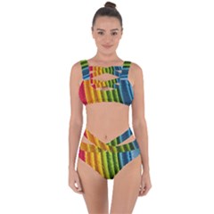  Colorful Illustrations Bandaged Up Bikini Set  by artworkshop