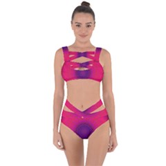 Geometric Pattern Line Art Kaleidoscope Symmetry Bandaged Up Bikini Set  by Jancukart