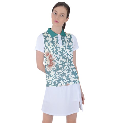Scan0010 Psd Sacn006 Atrap Verde Azulado Women s Polo Tee by womanwearchineseart