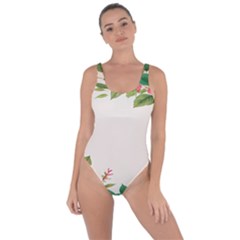 Watercolor Flower Bring Sexy Back Swimsuit by artworkshop