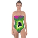 Fractal Art Math Abstract Artwork Pink Magenta Tie Back One Piece Swimsuit View1