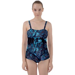 Art Ai Generated Cherry Blossom Blossoms Twist Front Tankini Set by Ravend