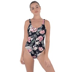 Choice Watercolor Flowers Bring Sexy Back Swimsuit by GardenOfOphir