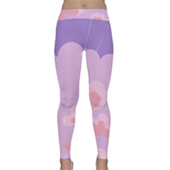 Sky Nature Sunset Clouds Space Fantasy Sunrise Classic Yoga Leggings by Ravend