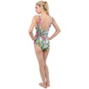 Celestial And Charming Florals Cross Front Low Back Swimsuit View2