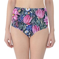 Tropical Paradise Classic High-waist Bikini Bottoms by GardenOfOphir