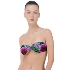 Bouquet Of Sunshine Classic Bandeau Bikini Top  by GardenOfOphir