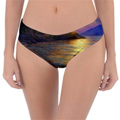Sunset At The Surf Reversible Classic Bikini Bottoms by GardenOfOphir