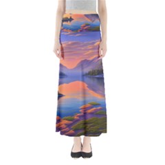 Loveliest Sunset Full Length Maxi Skirt by GardenOfOphir