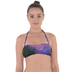 Magnificent Sunset Halter Bandeau Bikini Top by GardenOfOphir