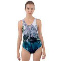 Lake Cut-out Back One Piece Swimsuit by artworkshop