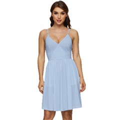 Beau Blue	 - 	v-neck Pocket Summer Dress by ColorfulDresses