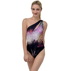 Firework To One Side Swimsuit by artworkshop