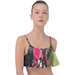 Flower Frill Bikini Top by artworkshop