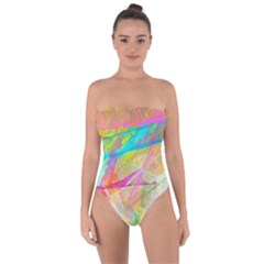 Abstract-14 Tie Back One Piece Swimsuit by nateshop