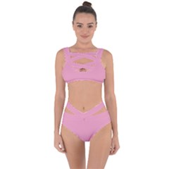 Prism Pink	 - 	bandaged Up Bikini Set by ColorfulSwimWear