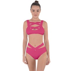 Cerise Pink	 - 	bandaged Up Bikini Set by ColorfulSwimWear