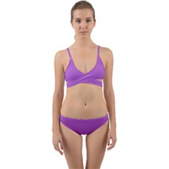 Lilac Purple	 - 	wrap Around Bikini Set by ColorfulSwimWear