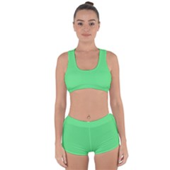 Algae Green	 - 	racerback Boyleg Bikini Set by ColorfulSwimWear