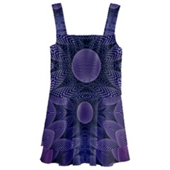 Gometric Shapes Geometric Pattern Purple Background Kids  Layered Skirt Swimsuit by Ravend