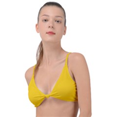 Canary Yellow	 - 	knot Up Bikini Top by ColorfulSwimWear