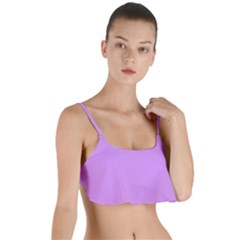 Bright Lilac Pink	 - 	layered Top Bikini Top by ColorfulSwimWear
