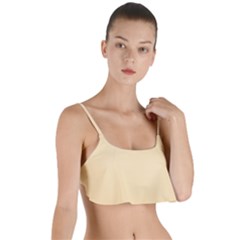 Peach Yellow	 - 	layered Top Bikini Top by ColorfulSwimWear