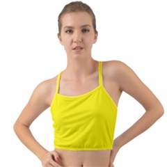 Sunshine Yellow	 - 	mini Tank Bikini Top by ColorfulSwimWear