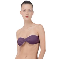 Dull Purple	 - 	classic Bandeau Bikini Top by ColorfulSwimWear