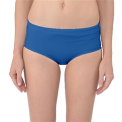 Yale Blue	 - 	mid-waist Bikini Bottoms