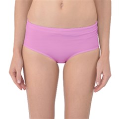 Soft Pink	 - 	mid-waist Bikini Bottoms