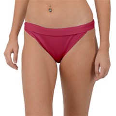 French Raspberry Red	 - 	band Bikini Bottoms by ColorfulSwimWear
