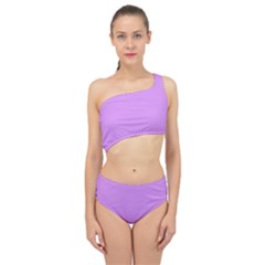 Bright Lilac Pink	 - 	spliced Up Two Piece Swimsuit by ColorfulSwimWear